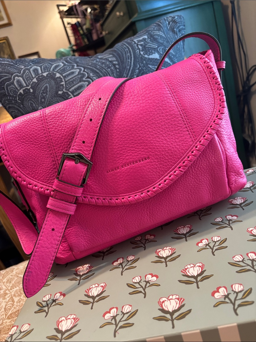 Aimee Kestenberg | Genuine Leather Hot Pink All For Love Crossbody